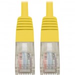 Tripp Lite Cat5e 350 MHz Molded UTP Patch Cable (RJ45 M/M), Yellow, 2 ft N002-002-YW