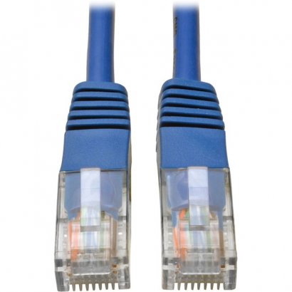 Tripp Lite Cat5e 350 MHz Molded UTP Patch Cable (RJ45 M/M), Blue, 12 ft N002-012-BL