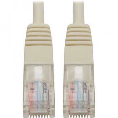 Tripp Lite Cat5e 350 MHz Molded UTP Patch Cable (RJ45 M/M), White, 15 ft N002-015-WH