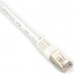 Black Box Cat5e 350-MHz, Shielded, Solid Backbone Cable (FTP), PVC, White, 6-ft. (1.8-m) EVNSL0505MS-0006