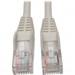 Tripp Lite Cat5e 350 MHz Snagless Molded UTP Patch Cable (RJ45 M/M), White, 6 ft N001-006-WH