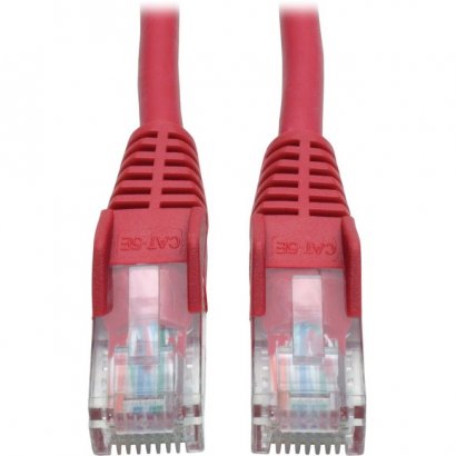 Tripp Lite Cat5e 350 MHz Snagless Molded UTP Patch Cable (RJ45 M/M), Red, 6 ft N001-006-RD