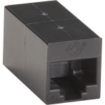Black Box CAT5e Unshielded Straight-Pin Coupler - Black, 10-Pack FM509-10PAK