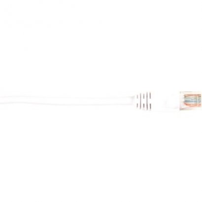 Black Box CAT5e Value Line Patch Cable, Stranded, White, 2-ft. (0.6-m) CAT5EPC-002-WH