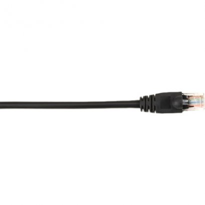 Black Box CAT5e Value Line Patch Cable, Stranded, Black, 1-ft. (0.3-m) CAT5EPC-001-BK