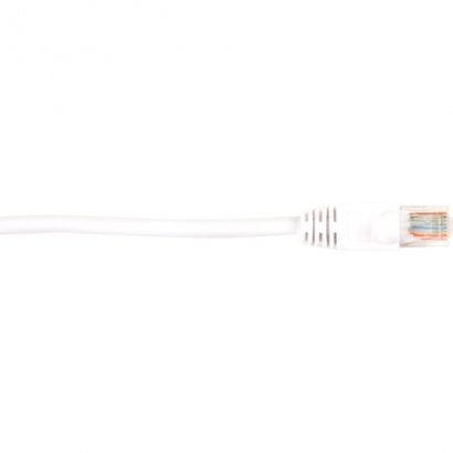 Black Box CAT5e Value Line Patch Cable, Stranded, White, 1-ft. (0.3-m) CAT5EPC-001-WH