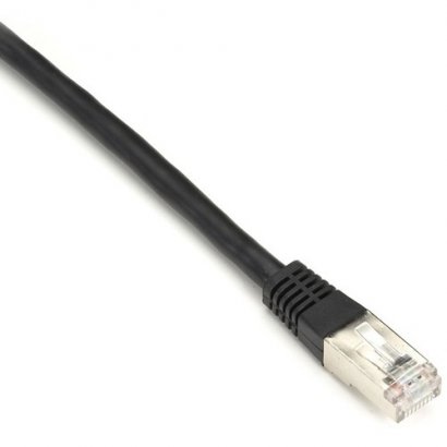 Black Box CAT6 250-MHz Shielded, Stranded Cable SSTP (PIMF), PVC, Black, 25-ft. (7.6-m) EVNSL0272BK-0025