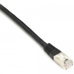 Black Box Cat6 250-MHz Shielded, Stranded Cable SSTP (PIMF), PVC, Black, 1-ft. (0.3-m) EVNSL0272BK-0001