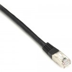 Black Box Cat6 250-MHz Shielded, Stranded Cable SSTP (PIMF), PVC, Black, 2-ft. (0.6-m) EVNSL0272BK-0002