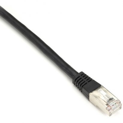 Black Box Cat6 250-MHz Shielded, Stranded Cable SSTP (PIMF), PVC, Black, 30-ft. (9.1-m) EVNSL0272BK-0030