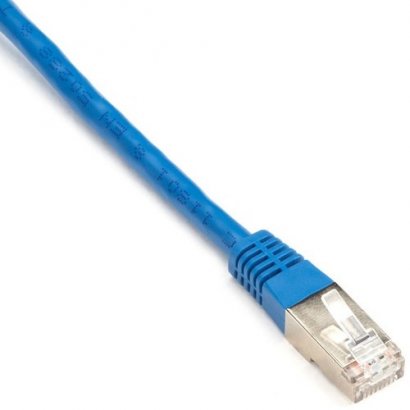 Black Box Cat6 250-MHz Shielded, Stranded Cable SSTP (PIMF), PVC, Blue, 2-ft. (0.6-m) EVNSL0272BL-0002