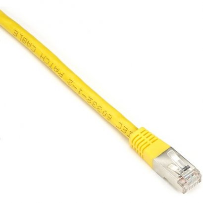 Black Box Cat6 250-MHz Shielded, Stranded Cable SSTP (PIMF), PVC, Yellow, 2-ft. (0.6-m) EVNSL0272YL-0002