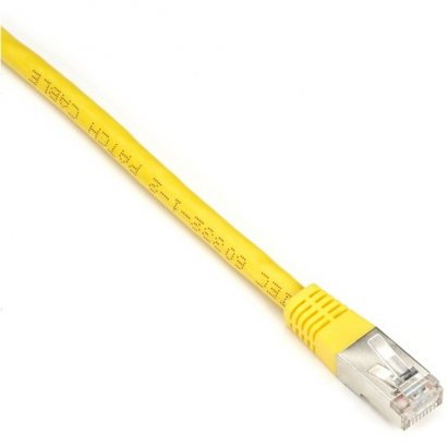 Black Box Cat6 250-MHz Shielded, Stranded Cable SSTP (PIMF), PVC, Yellow, 3-ft. (0.9-m) EVNSL0272YL-0003