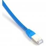 Black Box Cat6 400-MHz, Shielded, Solid Backbone Cable (FTP), Plenum, Blue, 10-ft. (3.0-m) EVNSL0273BL-0010