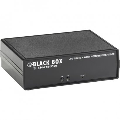 Black Box CAT6 A/B Switch - Latching RJ45 Remote Control, Dry Contact SW1040A