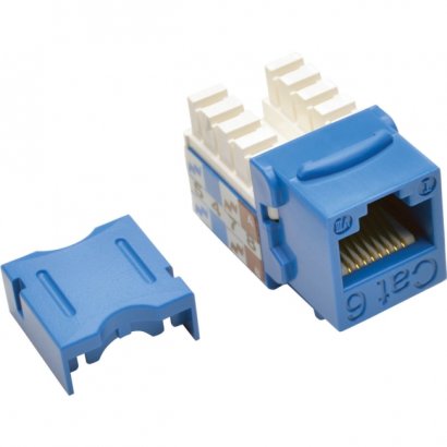 Cat6/Cat5e 110 Style Punch Down Keystone Jack - Blue, 25-Pack N238-025-BL