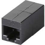 Black Box CAT6 Coupler - Unhielded, Straight-Pin, Office Black, 10-Pack FM609-10PAK