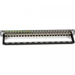 Black Box CAT6 Feed-Through Patch Panel, Shielded, 24-Port JPM814A
