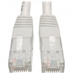 Tripp Lite Cat6 Gigabit Molded Patch Cable (RJ45 M/M), White, 2 ft N200-002-WH