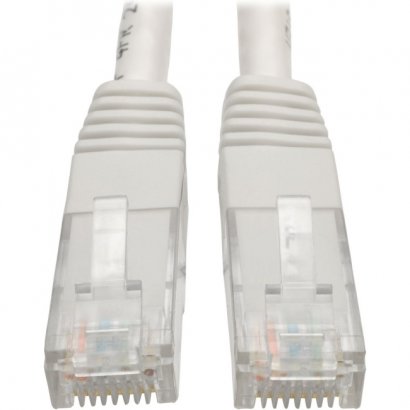 Tripp Lite Cat6 Gigabit Molded Patch Cable (RJ45 M/M), White, 7 ft N200-007-WH