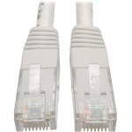 Tripp Lite Cat6 Gigabit Molded Patch Cable (RJ45 M/M), White, 10 ft N200-010-WH