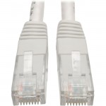 Tripp Lite Cat6 Gigabit Molded Patch Cable (RJ45 M/M), White, 15 ft N200-015-WH