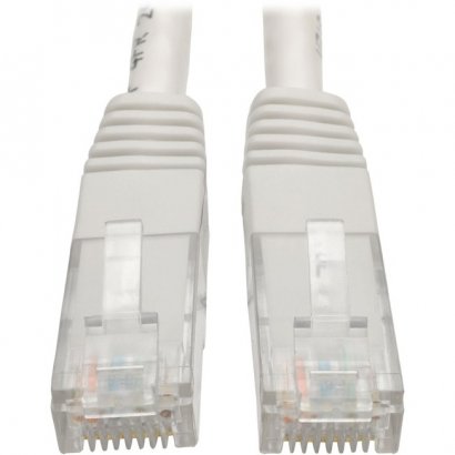Tripp Lite Cat6 Gigabit Molded Patch Cable (RJ45 M/M), White, 3 ft N200-003-WH