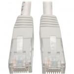 Tripp Lite Cat6 Gigabit Molded Patch Cable (RJ45 M/M), White, 3 ft N200-003-WH