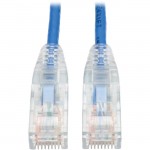 Cat6 Gigabit Snagless Molded Slim UTP Patch Cable (RJ45 M/M), Blue, 1ft N201-S01-BL