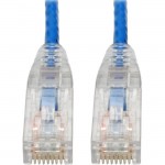 Tripp Lite Cat6 Gigabit Snagless Molded Slim UTP Patch Cable (RJ45 M/M), Blue, 6 in N201-S6N-BL