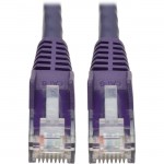 Tripp Lite Cat6 Gigabit Snagless Molded UTP Patch Cable (RJ45 M/M), Purple, 6 ft N201-006-PU
