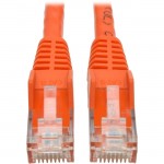 Tripp Lite Cat6 Gigabit Snagless Molded UTP Patch Cable (RJ45 M/M), Orange, 15 ft N201-015-OR