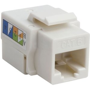 Cat6 RJ45 Keystone Jack UTP 110-Type (White) 4XKJC6WH