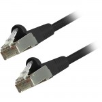 Comprehensive Cat6 Snagless Shielded Ethernet Cables, Black, 1ft CAT6STP-1BLK