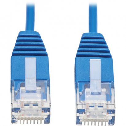 Tripp Lite Cat6 Ultra-Slim Ethernet Cable (RJ45 M/M), Blue, 1 ft N200-UR01-BL