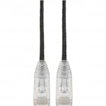 Tripp Lite Cat6 UTP Patch Cable (RJ45) - M/M, Gigabit, Snagless, Molded, Slim, Black, 2 ft N201-S02-BK