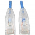 Tripp Lite Cat6 UTP Patch Cable (RJ45) - M/M, Gigabit, Snagless, Molded, Slim, Blue, 10 ft N201-S10-BL