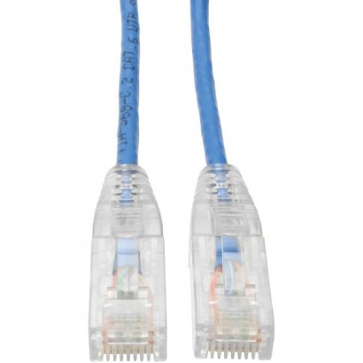 Tripp Lite Cat6 UTP Patch Cable (RJ45) - M/M, Gigabit, Snagless, Molded, Slim, Blue, 15 ft N201-S15-BL