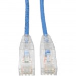 Tripp Lite Cat6 UTP Patch Cable (RJ45) - M/M, Gigabit, Snagless, Molded, Slim, Blue, 15 ft N201-S15-BL