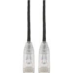 Tripp Lite Cat6 UTP Patch Cable (RJ45) - M/M, Gigabit, Snagless, Molded, Slim, Black, 6 in N201-S6N-BK