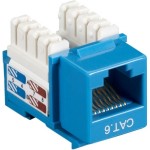 Black Box CAT6 Value Line Keystone Jack, Blue CAT6J-BL