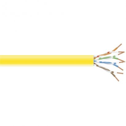 Black Box CAT6 Value Line Solid Bulk Cable, CM, 1000-ft. (304.8-m), Yellow C6-CM-SLD-YL