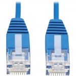 Tripp Lite Cat6a 10G Certified Molded Ultra-Slim UTP Ethernet Cable (RJ45 M/M), Blue, 1 ft N261-UR01-BL
