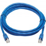 Tripp Lite Cat6a 10G-Certified Snagless F/UTP Network Patch Cable (RJ45 M/M), Blue, 10 ft N261P-010-BL