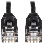 Tripp Lite Cat6a 10G Snagless Molded Slim UTP Network Patch Cable (M/M), Black, 15 ft N261-S15-BK