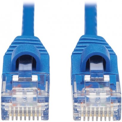 Tripp Lite Cat6a 10G Snagless Molded Slim UTP Network Patch Cable (M/M), Blue, 15 ft N261-S15-BL