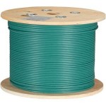 Black Box CAT6A 500-MHz Bulk Cable - F/UTP, Plenum, Solid, Green, 1000-ft C6ABC51S-GN-1000