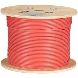 Black Box CAT6A 500-MHz Bulk Cable - F/UTP, Plenum, Solid, Red, 1000-ft C6ABC51S-RD-1000