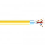 Black Box CAT6A 650-MHz Bulk Cable - Shielded, F/UTP, PVC, Solid, Yellow, 1000 ft C6ABC50S-YL-1000