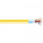 Black Box CAT6A 650-MHz Bulk Cable - Shielded, F/UTP, PVC, Solid, Yellow, 1000 ft C6ABC50S-YL-1000